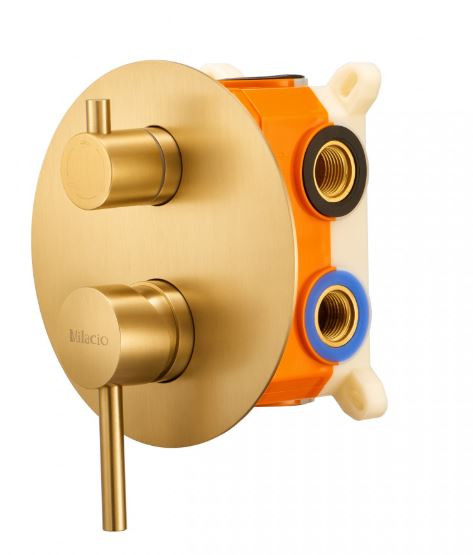 Душевая система Milacio Ultra MCU.150.GD встраиваемая брашированное золото