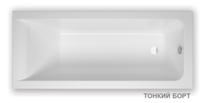 Акриловая ванна ALBA SPA Marry slim прямоугольная ВПРСБ0400000100 180x70