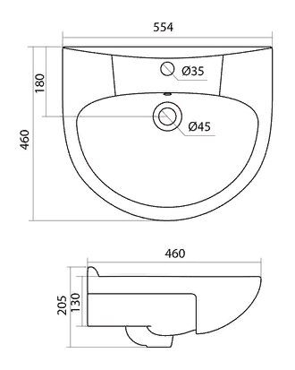 Раковина Santek Антик 55 1WH110186