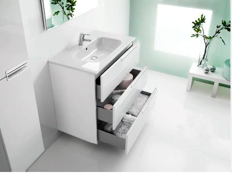 Тумба Roca Victoria Nord Ice Edition 60 ZRU9302834 белый глянец без раковины