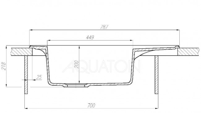 Мойка для кухни Акватон Делия 78 1A715132DE240 жемчуг