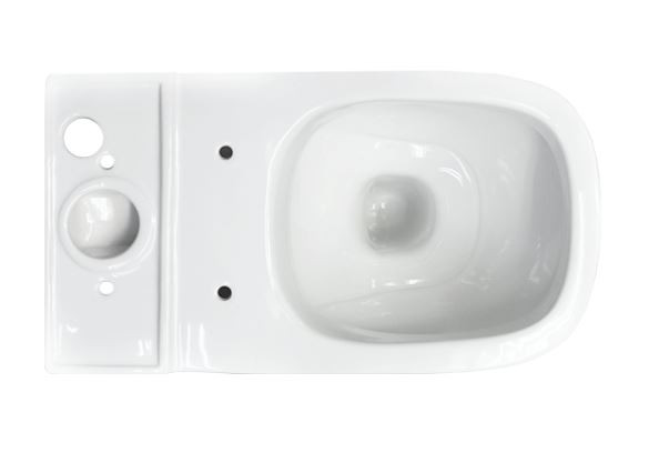 Унитаз-компакт Sanita Luxe Quadro DM Slim с микролифтом QDRSLCC01151022