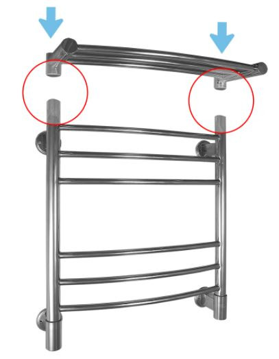 Полка Energy Modus 500 белый матовый RAL 9003 для электрического полотенцесушителя