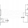 Клавиша смыва Roca Sentronic-S 5A8102CM0 для писсуара электронная хром матовый