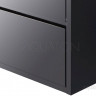 Комплект тумба Акватон Римини NEW 60 черный глянец с раковиной Victoria-N Unik 60 1A2266K1RN950