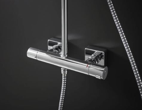 Душевая система Hansgrohe Vernis Shape Showerpipe 230 1jet Green 26319000 с термостатом