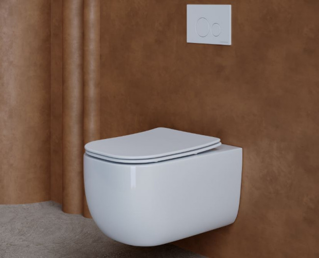 Унитаз подвесной Ceramica Nova Noel Rimless CN3013 безободковый с микролифтом