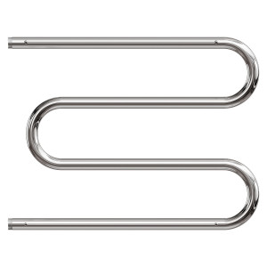 Полотенцесушитель водяной Point PN38667P 600*700 М-образный с полкой хром