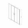 Душевая дверь Vincea Alpha 180 VDS-3AL2180MT текстурное