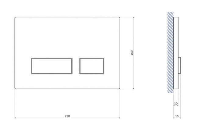 Комплект Cersanit City CO DPL EO Slim + Link Pro + кнопка Movi хром матовый A64075