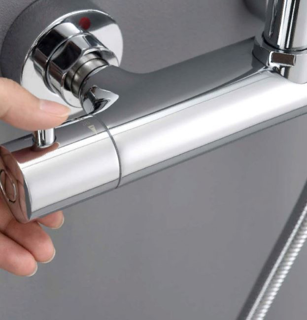 Душевая система Vincea Esse VSFS-1E1TCH с термостатом хром