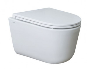 Унитаз подвесной Creo Ceramique LYon 2.0 LY1100R безободковый система смыва Торнадо с микролифтом