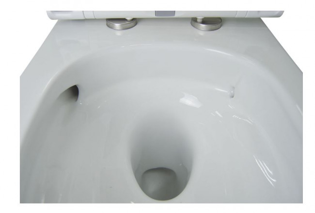 Унитаз подвесной Creo Ceramique LYon 2.0 LY1100R безободковый система смыва Торнадо с микролифтом