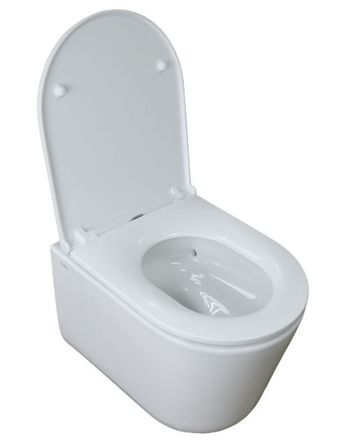 Унитаз подвесной Creo Ceramique LYon 2.0 LY1100R безободковый система смыва Торнадо с микролифтом