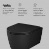 Унитаз подвесной Am.Pm Func FlashClean C8F1700MBSC безободковый с микролифтом черный матовый