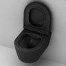 Унитаз подвесной Am.Pm Func FlashClean C8F1700MBSC безободковый с микролифтом черный матовый