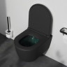 Унитаз подвесной Am.Pm Func FlashClean C8F1700MBSC безободковый с микролифтом черный матовый
