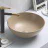 Раковина CeramaLux 104MC-1 41,5*41,5 накладная капучино матовый