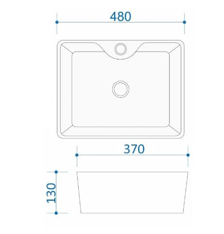 Раковина Maretti Umbria UM13NS96-844 48*38 накладная