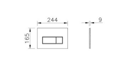 Клавиша смыва VitrA Root Square 740-2324 золото