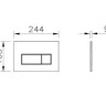 Клавиша смыва VitrA Root Square 740-2324 золото