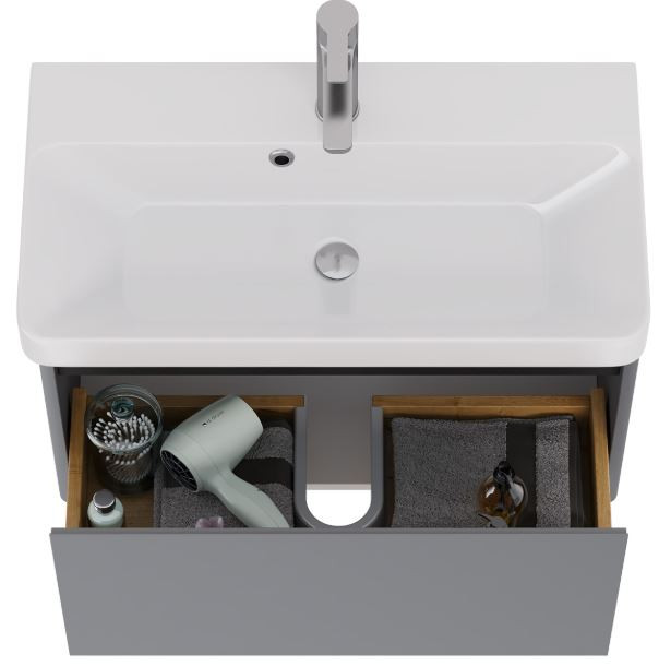 Тумба под раковину Dreja Luxury 70 99.2012 серый базальт