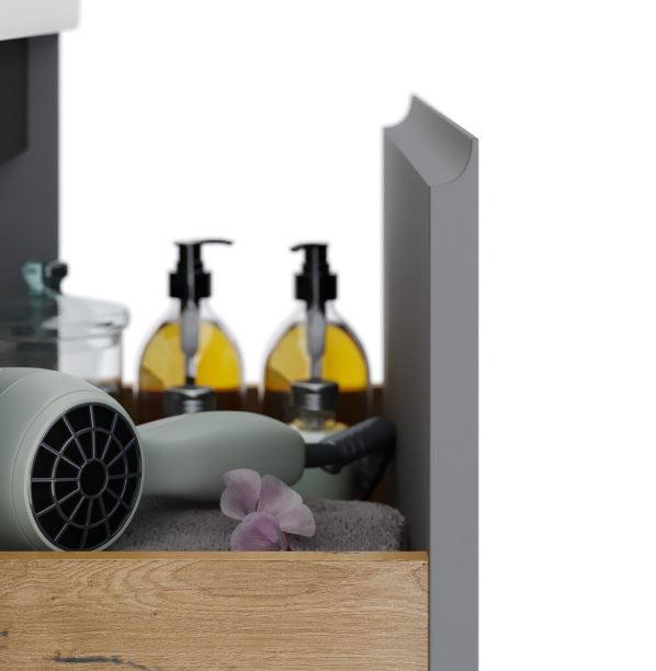 Тумба под раковину Dreja Luxury 70 99.2012 серый базальт