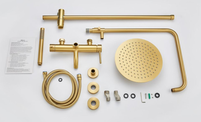 Душевая система Milacio Ultra MCU.151.GD брашированное золото