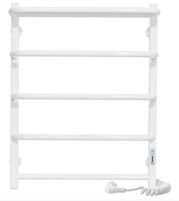 Полотенцесушитель Laris Стандарт Э ЧК П5 500*660 75201062 с полкой белый электрический