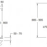Схема смесителя Jacob Delafon Composed E73087-CP для ванны + база 97906D-NF 