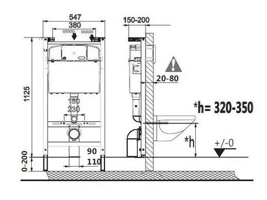 Комплект инсталляции Roca с унитазом The Gap Round Rimless 893105000