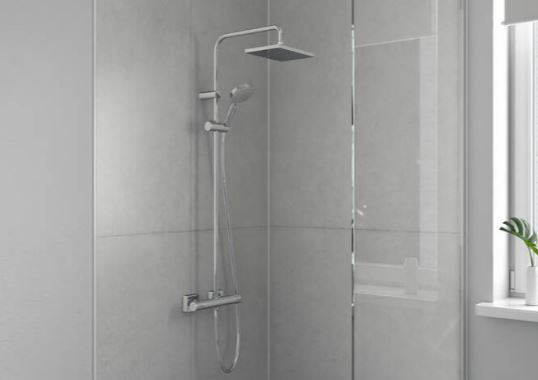 Душевая система Hansgrohe Vernis Shape Showerpipe 230 1jet 26286000 с термостатом