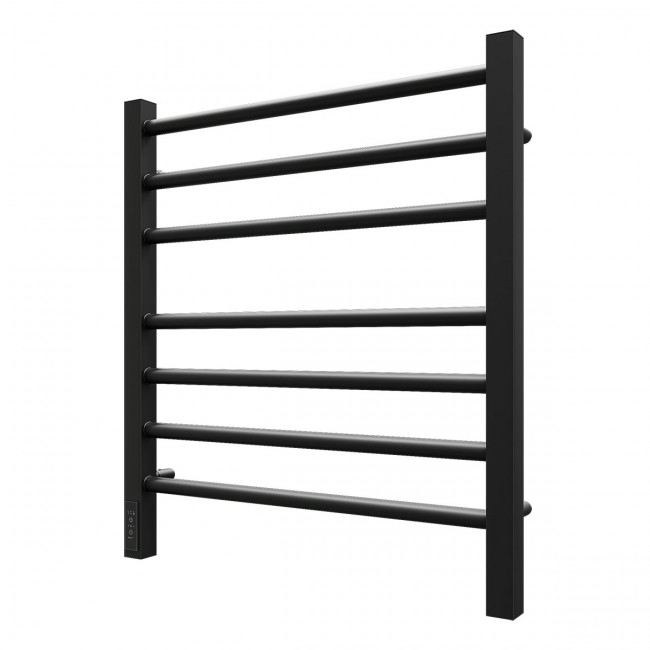 Полотенцесушитель электрический Point Веста PN70756B П7 500*600 диммер слева черный