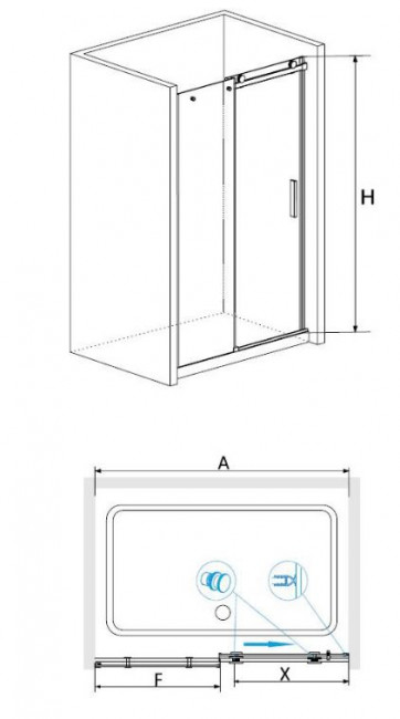 Душевая дверь RGW TO-15 120 03071512-11 прозрачное