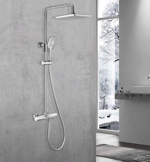 Душевая система Vincea Next VSFS-1N1TCH с термостатом хром