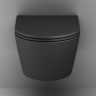 Унитаз подвесной Am.Pm Func FlashClean C8F1701MBSC безободковый с микролифтом черный матовый