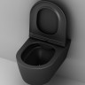Унитаз подвесной Am.Pm Func FlashClean C8F1701MBSC безободковый с микролифтом черный матовый