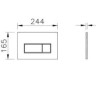Клавиша смыва VitrA Root Square 740-2325 золото шлифованное