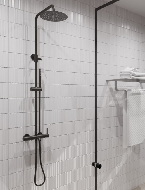 Душевая система Milacio Ultra MCU.151.MB черный матовый