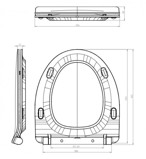 Сиденье для унитаза Cersanit Parva Slim DS-PARVA-S-DL микролифт