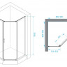 Душевой уголок RGW PA-86 90*90 38088699-11 прозрачное