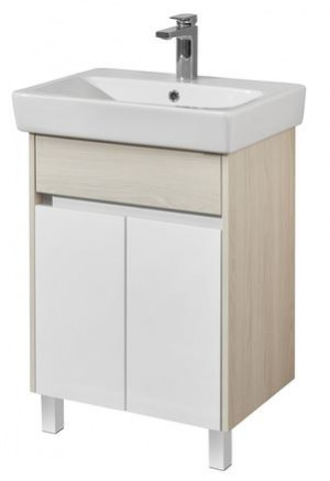Тумба под раковину Акватон Верди PRO 60 Н 1A207701VDAV0 белая ясень фабрик