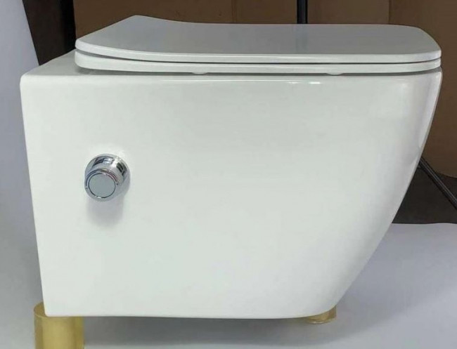 Унитаз-биде подвесной Esbano Leon-WB ESWBLEONW безободковый с функцией биде