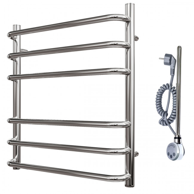 Полотенцесушитель электрический Point Нептун PN09156E П6 500*600 левый/правый хром