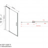 Душевая дверь Vincea Extra 90-100 VDP-1E9010CGB тонированное