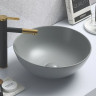 Раковина CeramaLux 104MH-5 41,5*41,5 накладная серый матовый