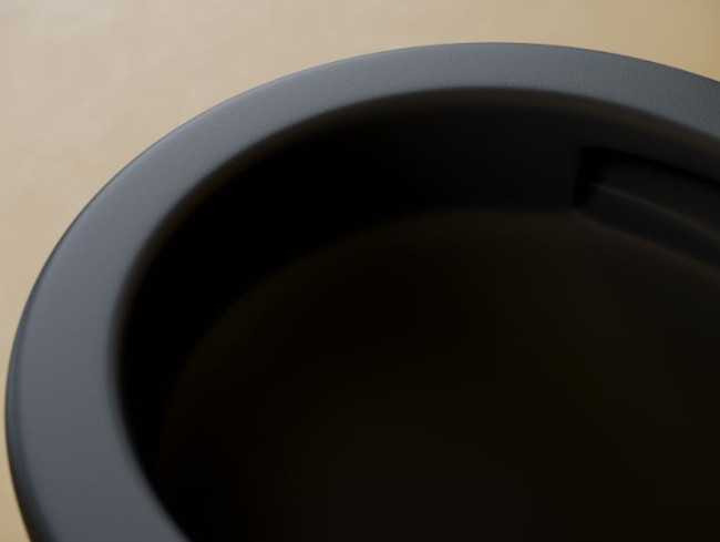 Унитаз подвесной Ceramicanova Metropol Торнадо CN4002TMB безободковый с микролифтом черный матовый