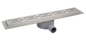 Душевой лоток 60см D40(50), 360°, металлическая перфорированная решетка, металлический желоб, комбинированный затвор 301600