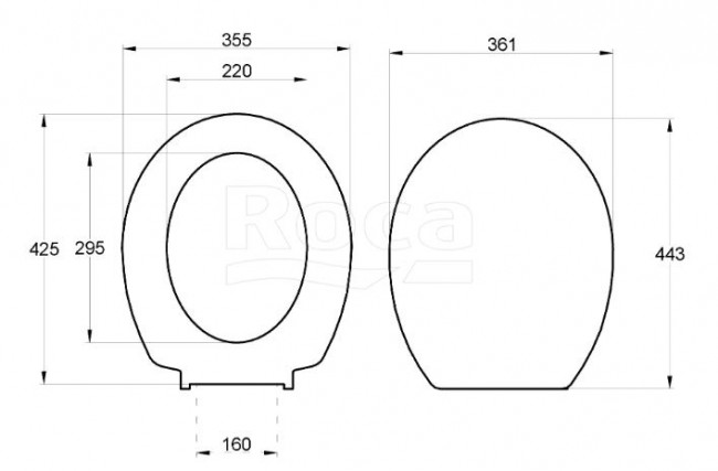 Сиденье для унитаза Roca Victoria ZRU8013900 петли хром