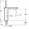 Смеситель Jacob Delafon Stance E14761-CP для раковины